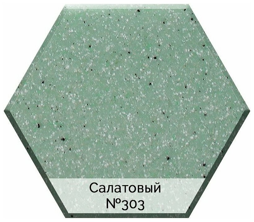 Кухонная мойка AquaGranitEx салатовая M-27 прямоугольная с крылом/303 - фотография № 2