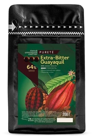 Шоколад темный Extra-Bitter Guayaquil 64% (0.2 кг)