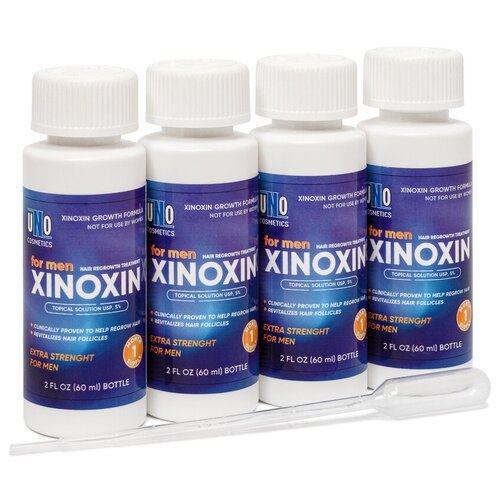 Xinoxin (ксиноксин) 5% для роста волос, 4шт + пипетка