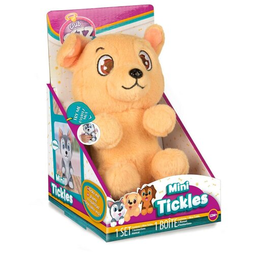 Игрушка интерактивная IMC Toys Club Petz Щенок интерактивный (бежевый) , со звуковыми эффектами, шевелит лапками если почесать животик 96813 щенок интерактивный игрушечный коричневый звук шевелит лапками imc toys 96806