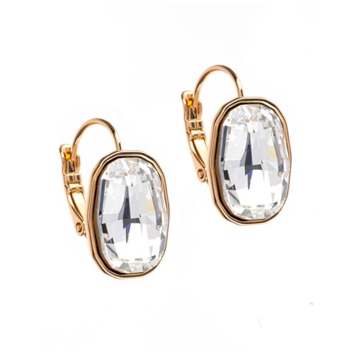 Серьги с кристаллами Advanced Crystal белый