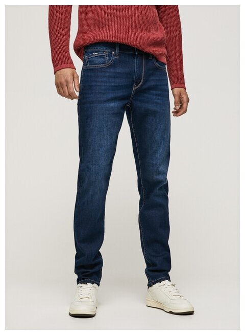 Джинсы прямые Pepe Jeans, размер 34, рост 32, denim