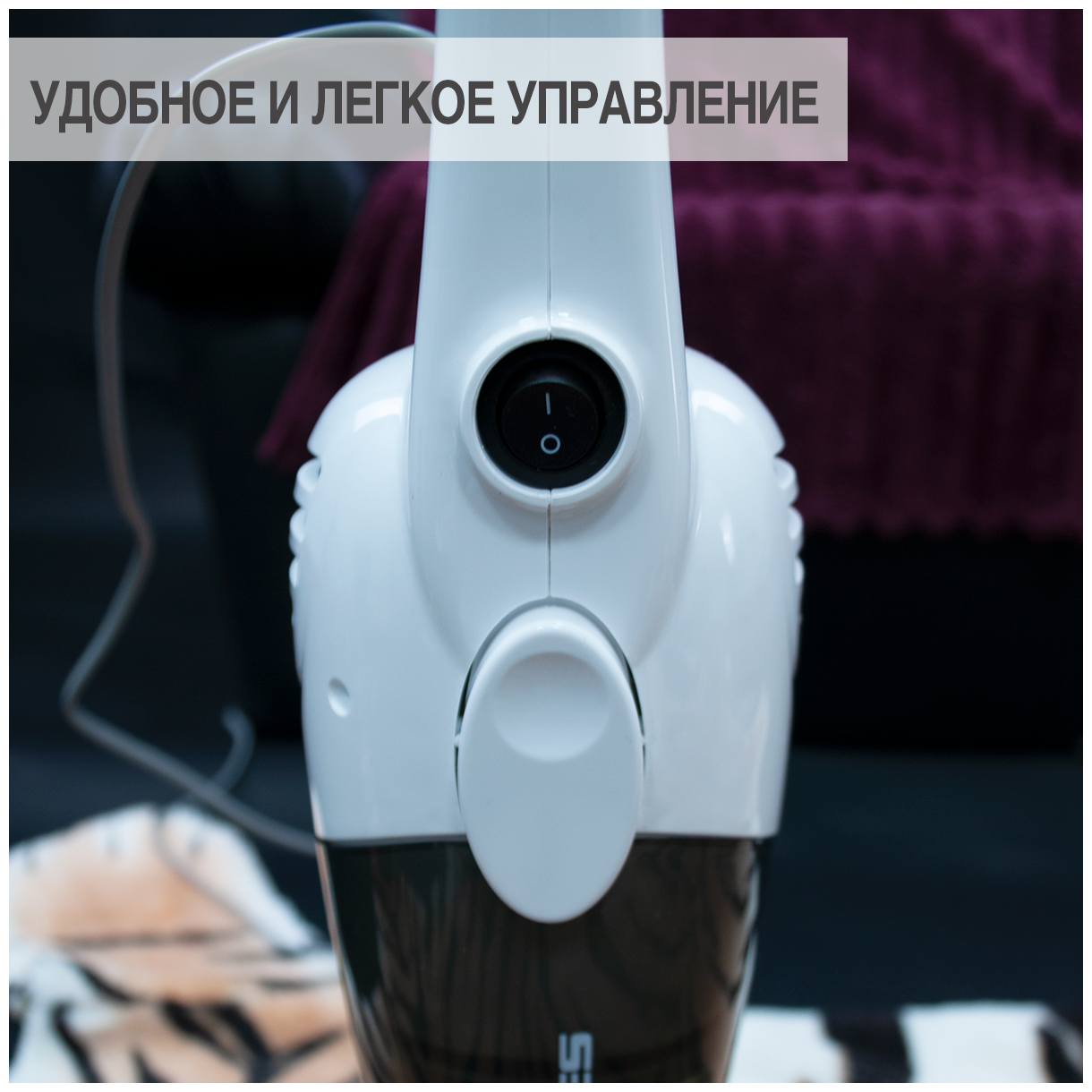 Пылесос Deerma DX118C RU, белый/серый - фотография № 16