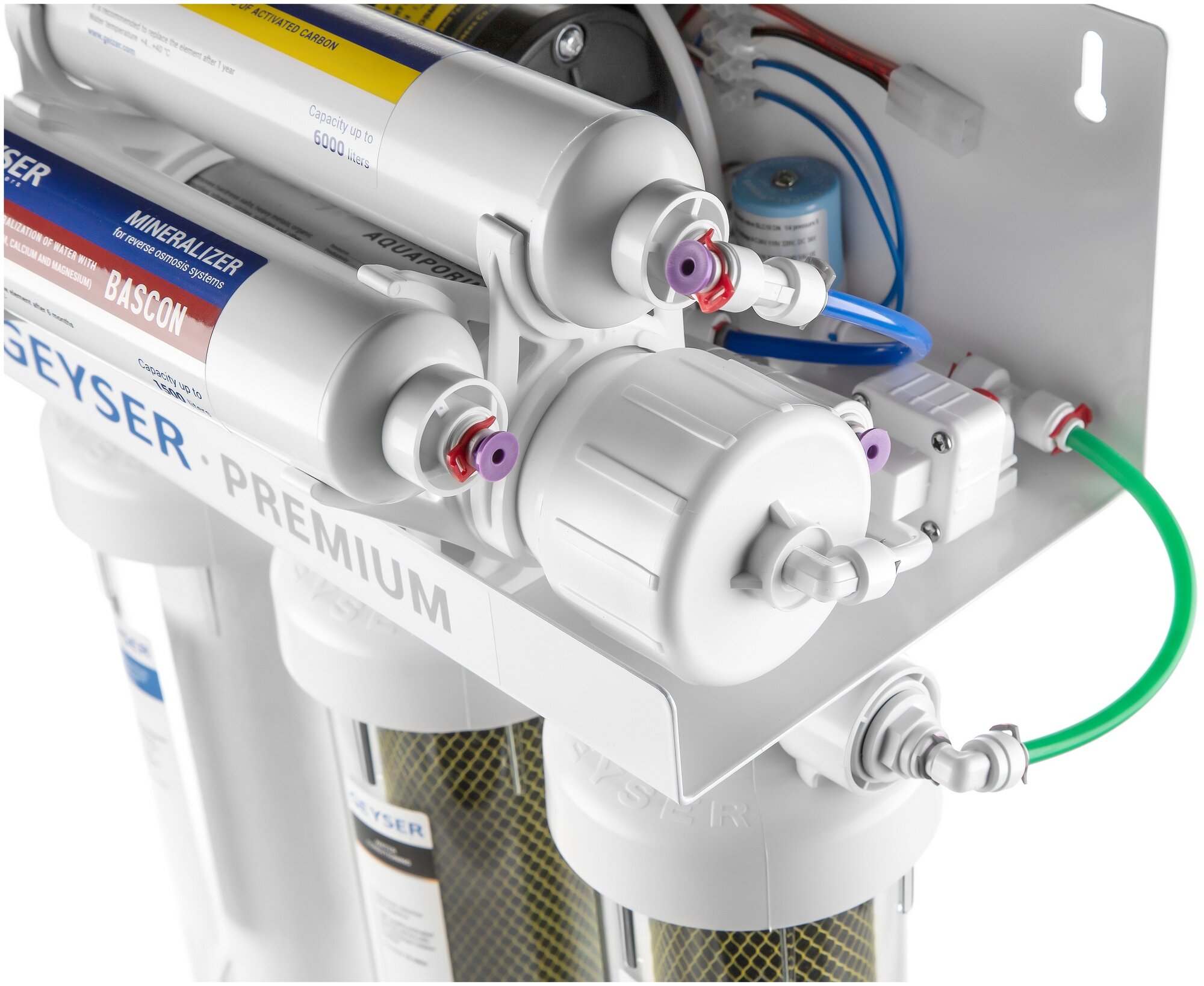 Фильтр для воды под мойку ГЕЙЗЕР Премиум П обратный осмос повышенной производительности, с помпой - фотография № 6
