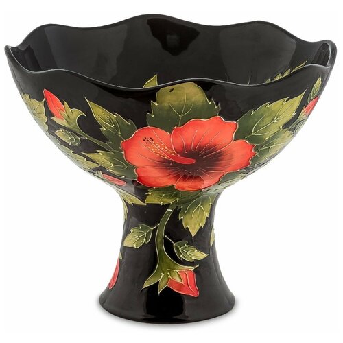 Фарфоровая ваза Красный гибискус