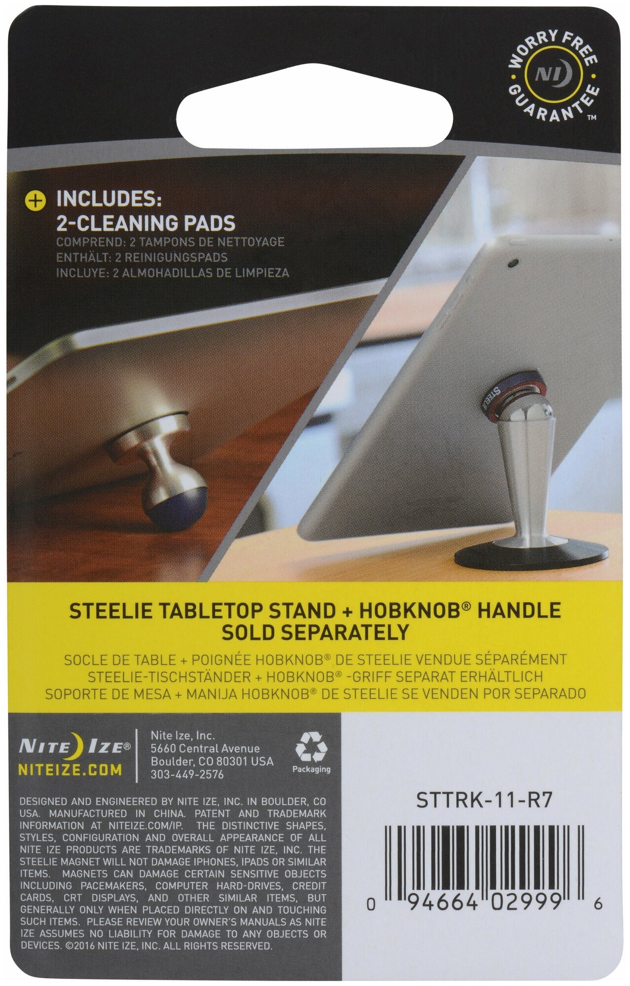 Липучки для Nite Ize Steelie Pedestal и HobKnob STTRK-11-R7