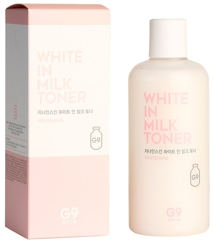 Тонер для лица осветляющий G9SKIN White In Milk Toner (300 мл)