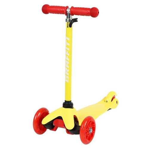 фото Самокат graffiti, колеса световые pu 110-75 мм, abec 7 без бренда