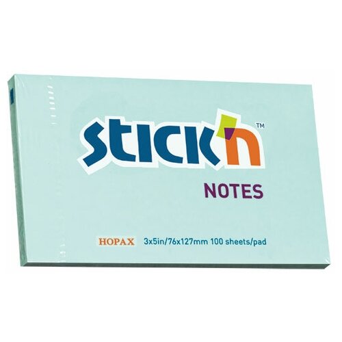 блок самоклеящийся бумажный stick n 21405 76x127 100 л пастель сиреневый Блок самоклеящийся бумажный Stick`n 21155 76x127мм 100 листов 70г/м2 пастель голубой