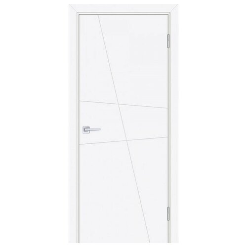 Дверь Смальта-Лайн 02 Белый ral 9003 (1900 х 550)