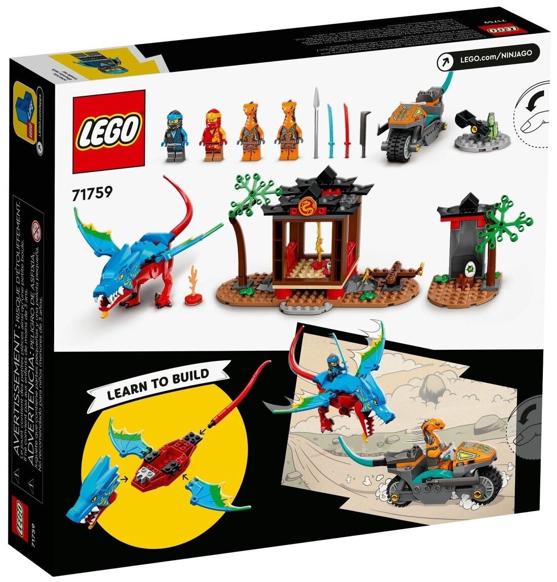 Конструктор LEGO Ninjago "Драконий храм ниндзя" 71759 - фото №3