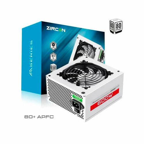 Блок питания Zircon AA-600 ATX 600W White