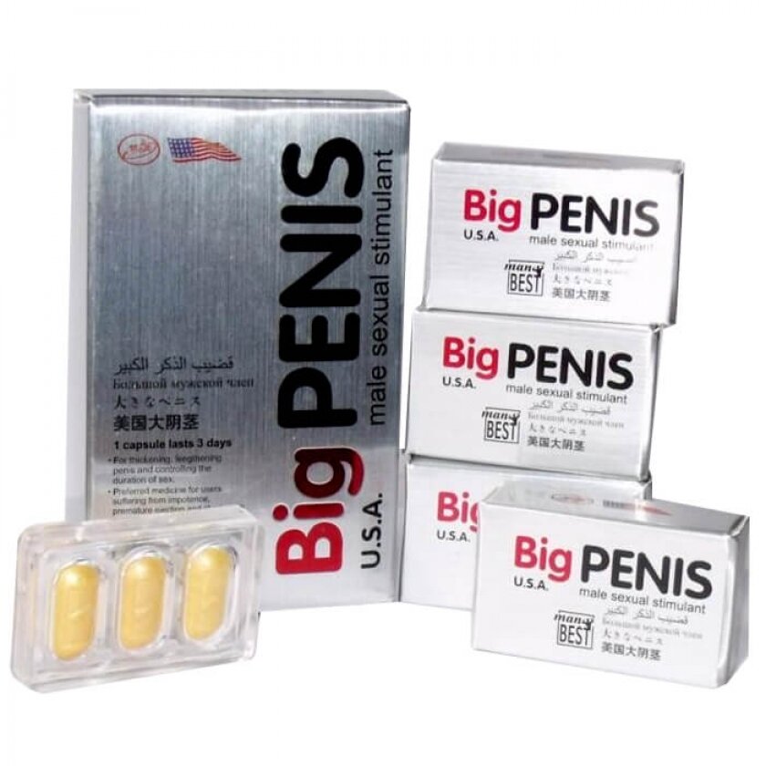 Картинки Мужской возбудитель Big Penis, Большой пенис, для потенции и увеличения члена, виагра для мужчин