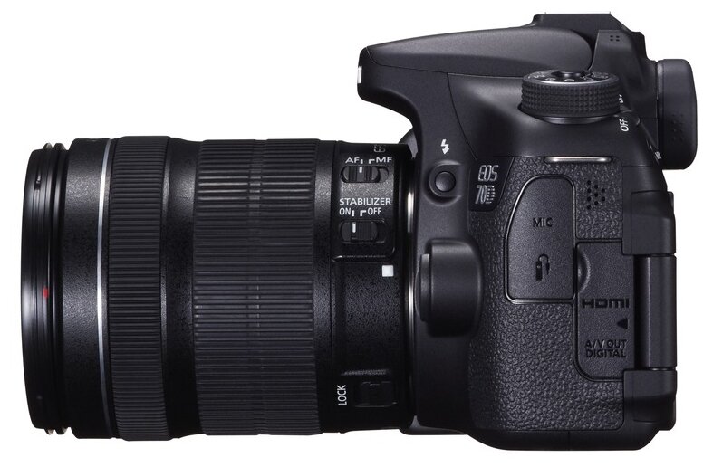 Фотоаппарат Canon EOS 70D Kit EF-S 18-135mm f/3.5-5.6 IS STM, черный — фото 1