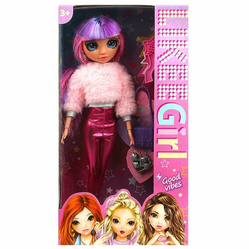 Кукла 32 см. руки и ноги сгиб. реалист. глаза, аксессуары, свитер и леггинсы LIKEE GIRL LG-03-BB