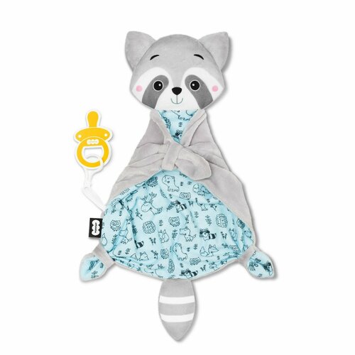 Комфортер - игрушка Енотик с держателем для соски цвет серый 1490₽