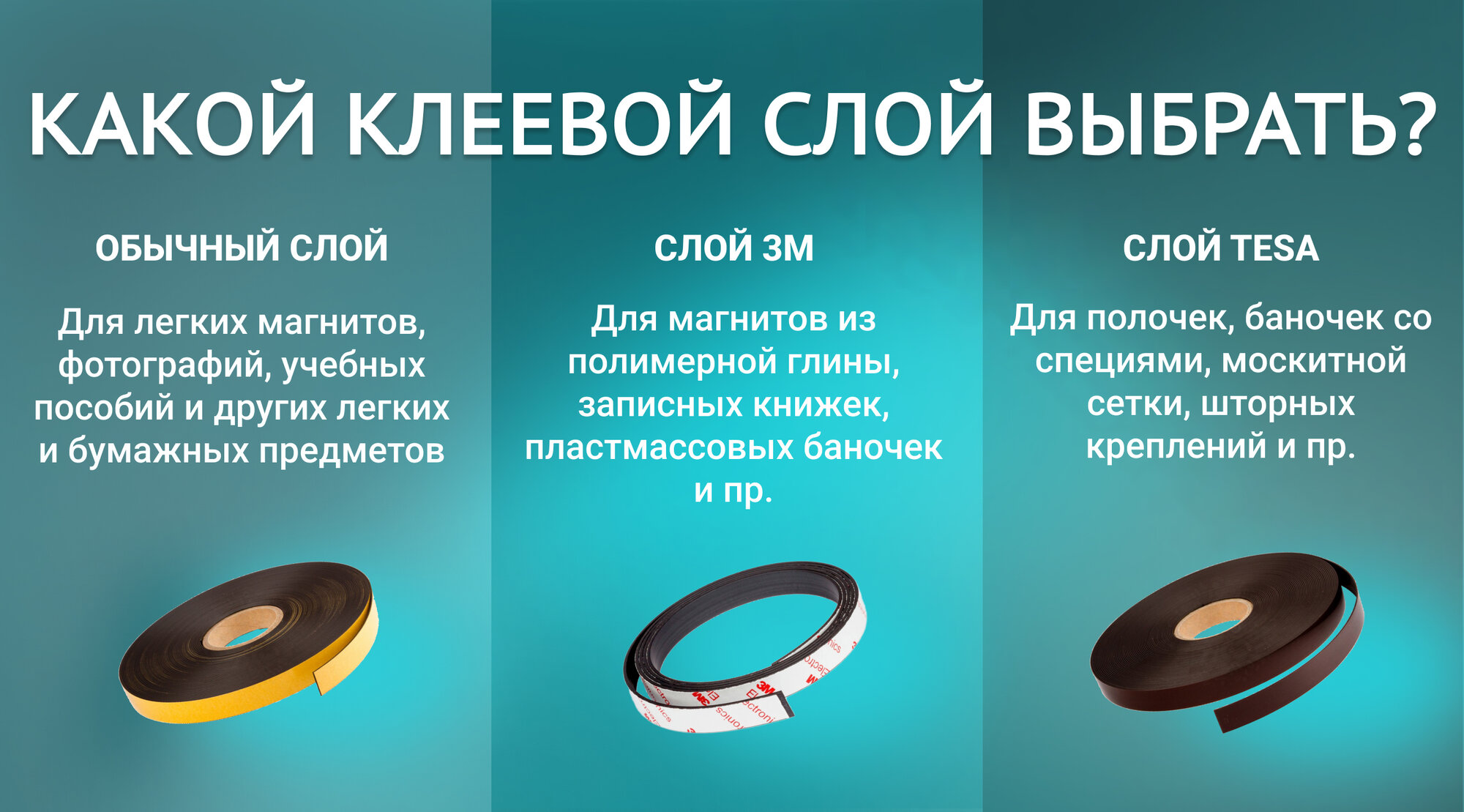 Магнитная лента с клеевым слоем, комплект из двух штук: Тип А и Б по 1.5 метра, ширина 12.7 мм, мягкий магнит — фото 1