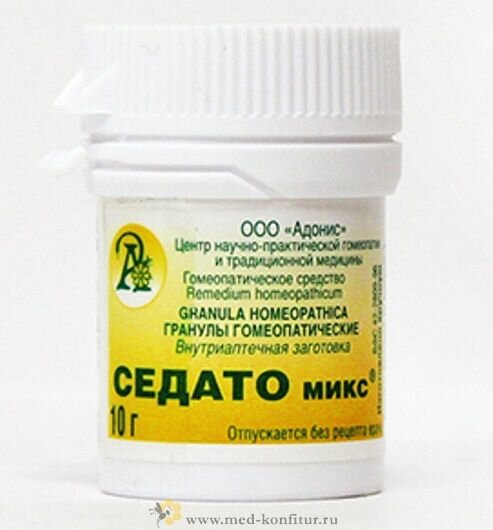 Картинки Гранулы гомеопатические "Седато-микс"
