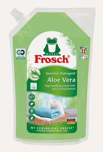 Изображение товара Средство для стирки Frosch, с алоэ вера, антибактериальный эффект, 1500мл
