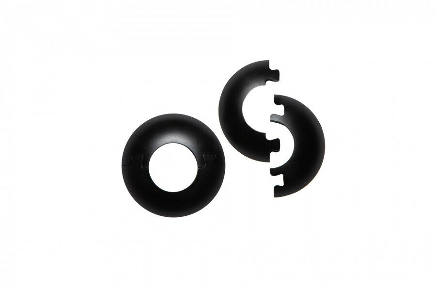 Обвод для труб (розетка) 22 мм W-PS-RO22F-M090 Черный 2шт