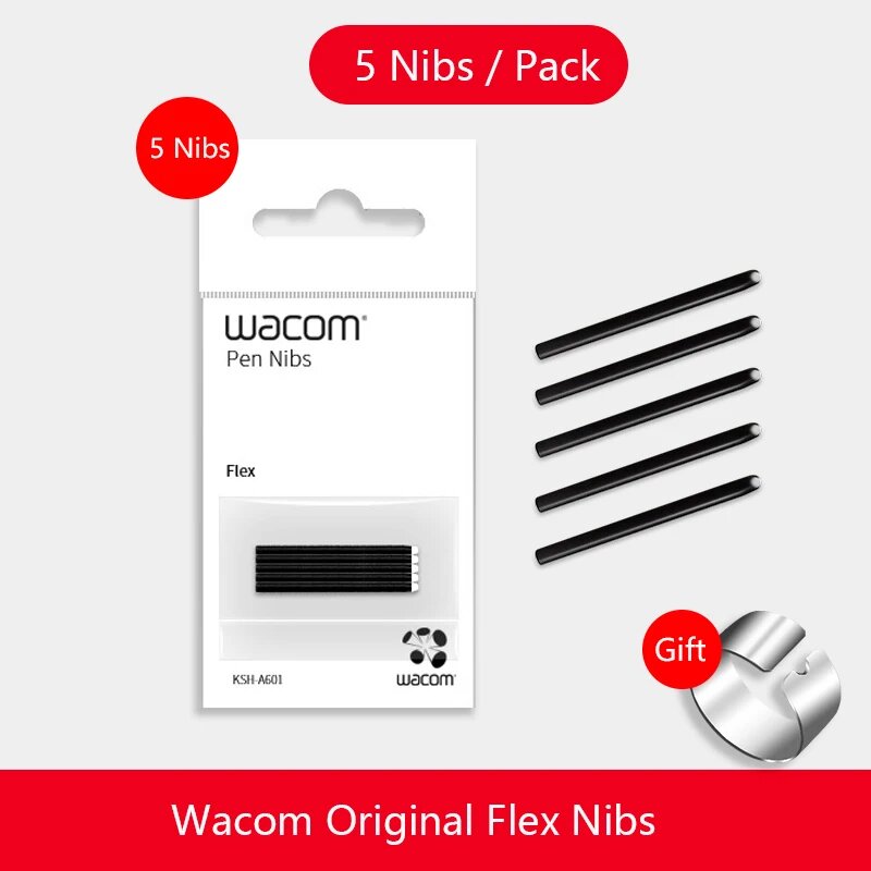 Wacom наконечники для пера (5 шт.), Flex