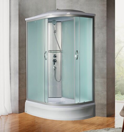 Изображение товара Душевая кабина River ShineLine 100/70/24 МТ L 100x70 левая, стекла матовые, профиль матовый хром