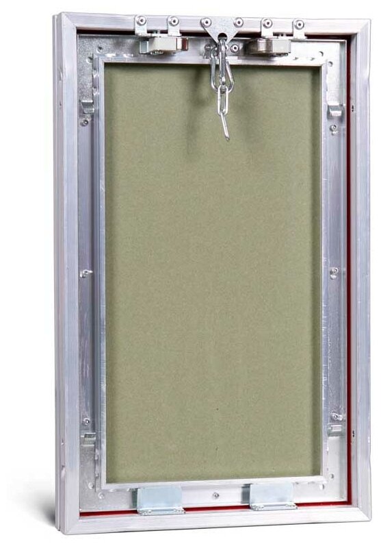 Ревизионный люк Контур 25-40 настенный под плитку ПРАКТИКА 25x5.1x40 см, серебристый/зеленый - фотография № 3