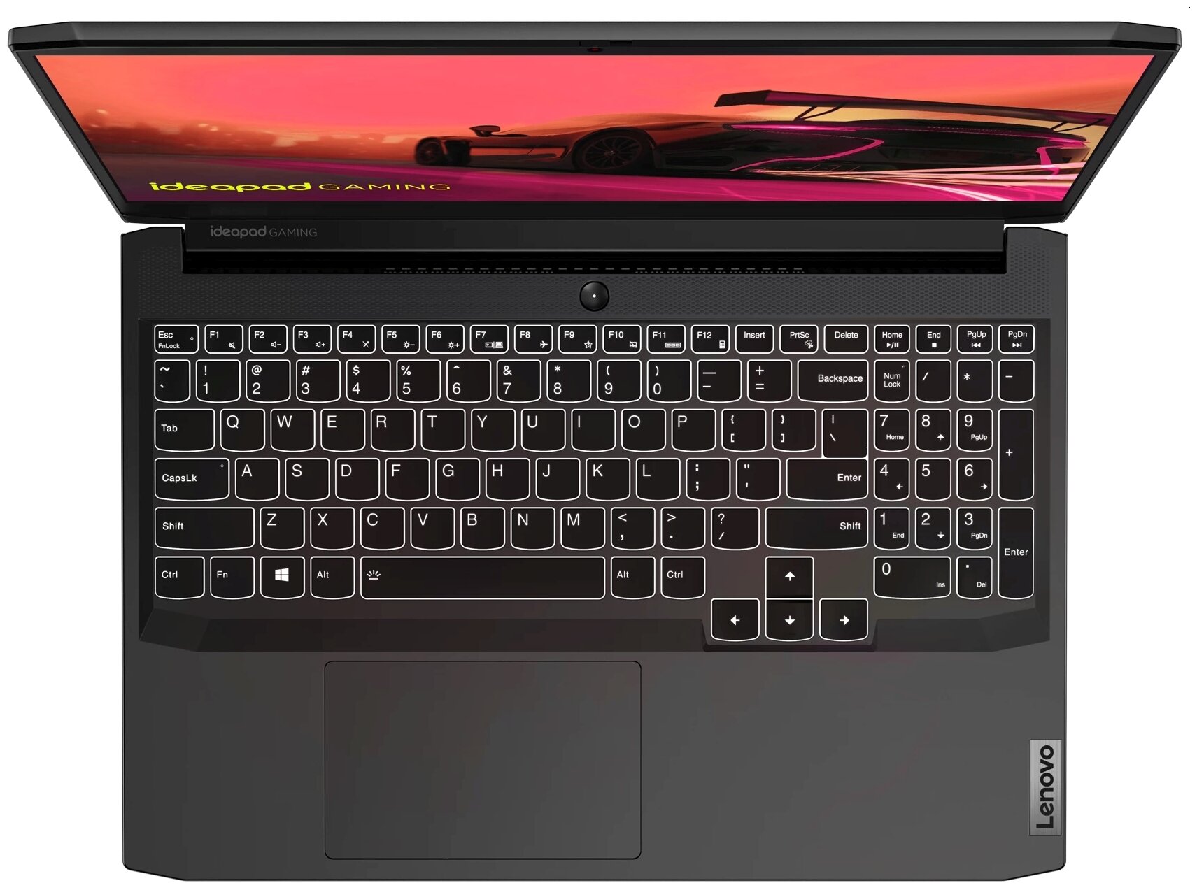 15.6" Ноутбук Lenovo IdeaPad Gaming 315ACH6 1920x1080, AMD Ryzen 5 5600H 3.3 ГГц, RAM 8 ГБ, DDR4, SSD 512 ГБ, NVIDIA GeForce RTX 3050 Ti, без ОС, черный — фото 1