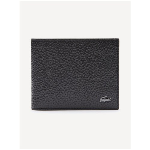 Кошелек Lacoste Soft Matte Grained Leather чёрный , Размер ONE SIZE черный  