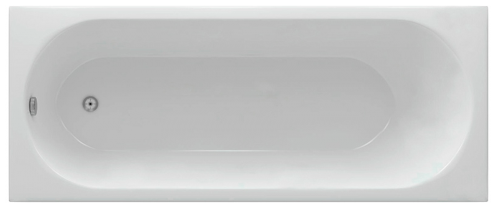 Акриловая ванна Aquatek Оберон 180х80 OBR180-0000002 на каркасе, с фр. панелью и слив-переливом