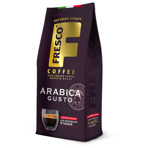 Кофе FRESCO Arabica Gusto для чашки 100г, молотый, пакет