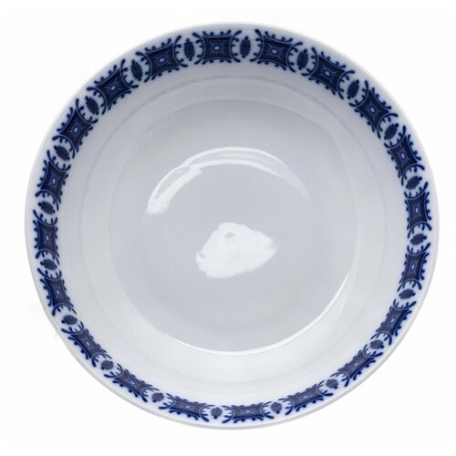 Салатник с орнаментальным декором, фарфор, деколь, кобальт, Фирма 