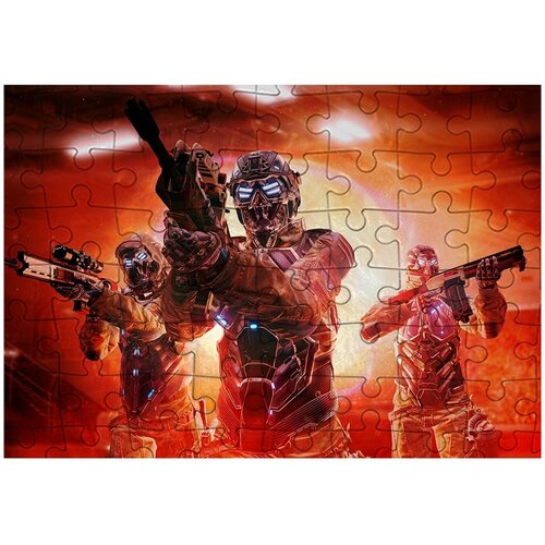 Пазл Картонный 38x26 см, размер А3, 300 деталей, модель Warface-26 пазл картонный 38x26 см размер а3 300 деталей модель warface 26