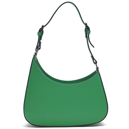 Сумка багет Aprell 0175, фактура гладкая, зеленый сумка багет aprell 0175 фактура гладкая бордовый