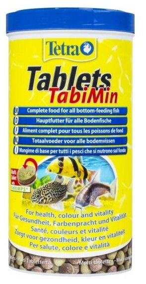 TETRA TABLETS TABIMIN корм таблетки для донных рыб (2050 т) - фотография № 6