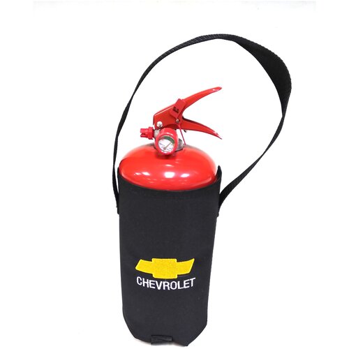 67857 Огнетушитель в чехле с ручкой, липучкой и логотипом CHEVROLET (Огнетушитель порошковый ОП-2)