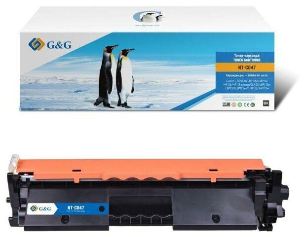 Картридж лазерный G&G NT-C047 черный (1600стр.) для Canon Canon i-SENSYS LBP113w; LBP112; MF112/MF113w