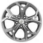 Диск 7,0*17 5*114,3 ET48,5 67,1 Khomen Wheels KHW1702 Gray-FP (Sportage) - изображение