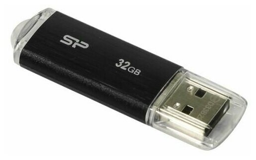 Накопитель USB 2.0 Silicon Power Ultima U02 SP032GBUF2U02V1K черный