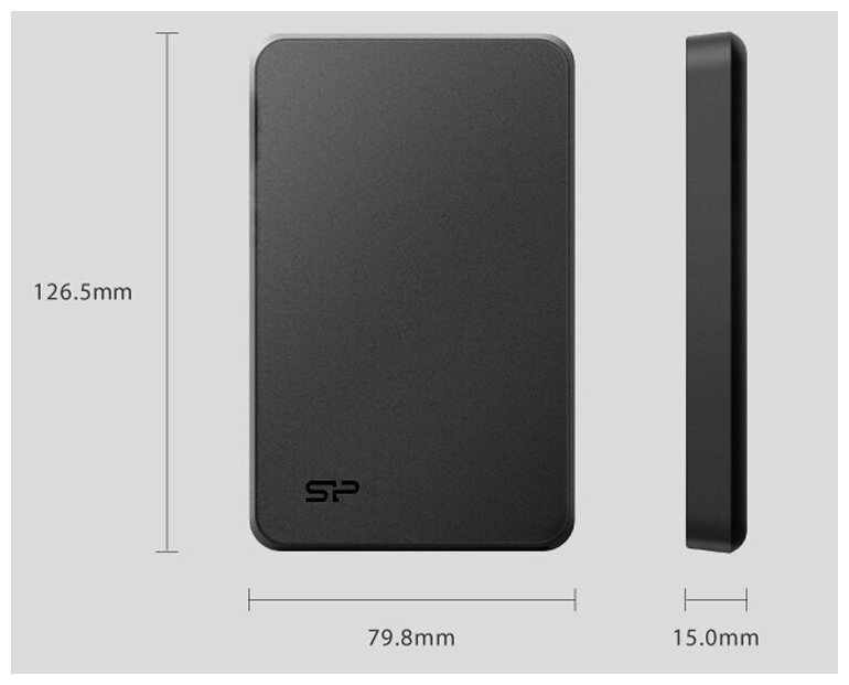 Внешний жесткий диск 1Tb Silicon Power Stream S05 черный USB 2.0 (sp010tbphd05ss3k) - фото №11