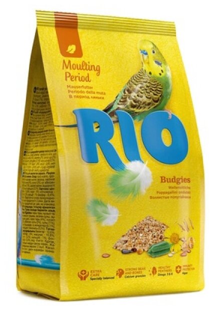 RIO Корм для волнистых попугаев в период линьки
