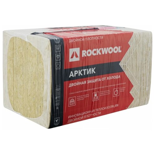 Каменная вата Rockwool Арктик 1000x600х100мм 5 шт