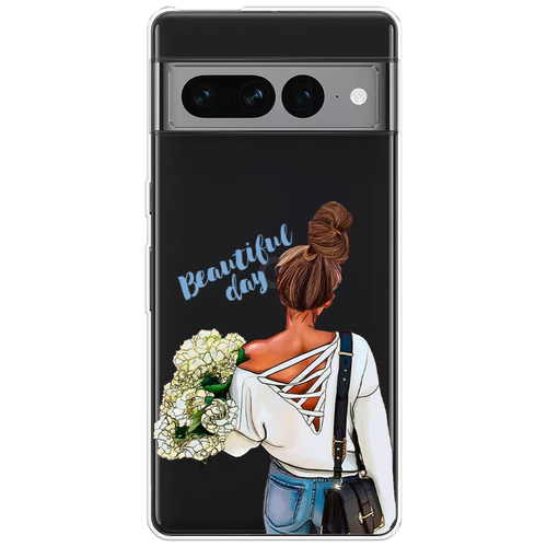 Силиконовый чехол на Google Pixel 7 Pro / Гугл Пиксель 7 Про Beautiful day vector, прозрачный силиконовый чехол на google pixel 8 гугл пиксель 8 beautiful day vector прозрачный