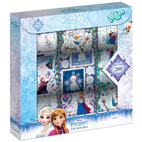 Набор наклеек TOTUM FROZEN STICKER BOX 9 ROLLS 680340 изысканная подарочная коробка для детей канцелярские подарки милые японские аниме сделай сам журнал справочник набор розовых наклеек