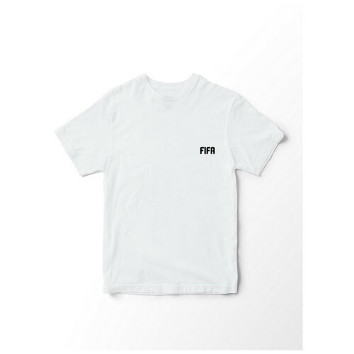 фото Футболка мужская белая из хлопка минимализм игры 2010 fifa world cup south africa - 2187 будь на стиле!