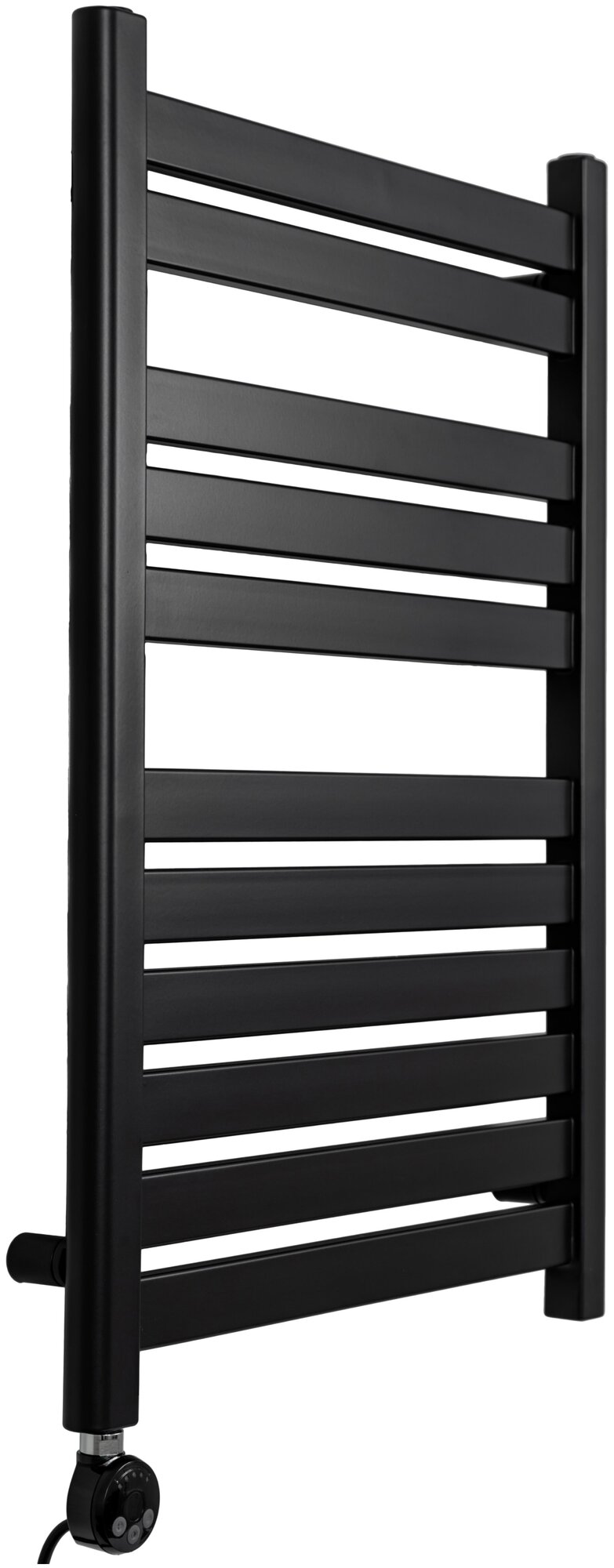 Полотенцесушитель GROIS Leila GR-017 500х800 П11 (2+3+6) RAL9005 лтэн черный матовый
