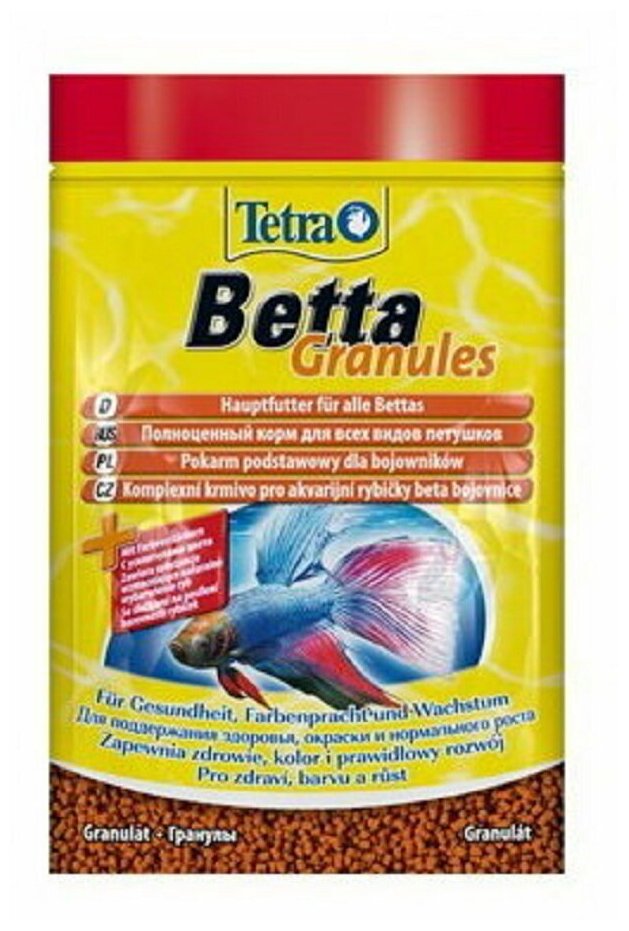 TetraBetta Granules корм для рыб в гранулах 5г (sachet) - фотография № 15