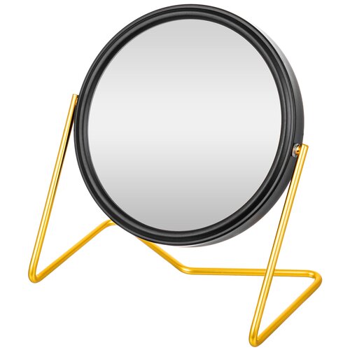 Зеркало двустороннее на подставке 16,5х10,5х18,5 см EL Casa Черное