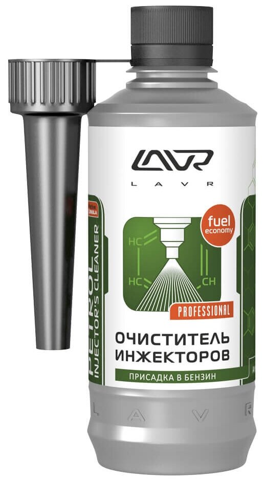 Очиститель Инжекторов Присадка В Бензин (На 40-60л) Lavr Injector Cleaner С Насадкой 310мл Ln2109 Lavr арт. Ln2109