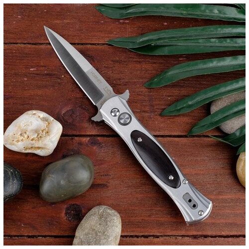 фото Нож автоматический, складной "hornet" сталь - aus8, рукоять - дерево vn pro